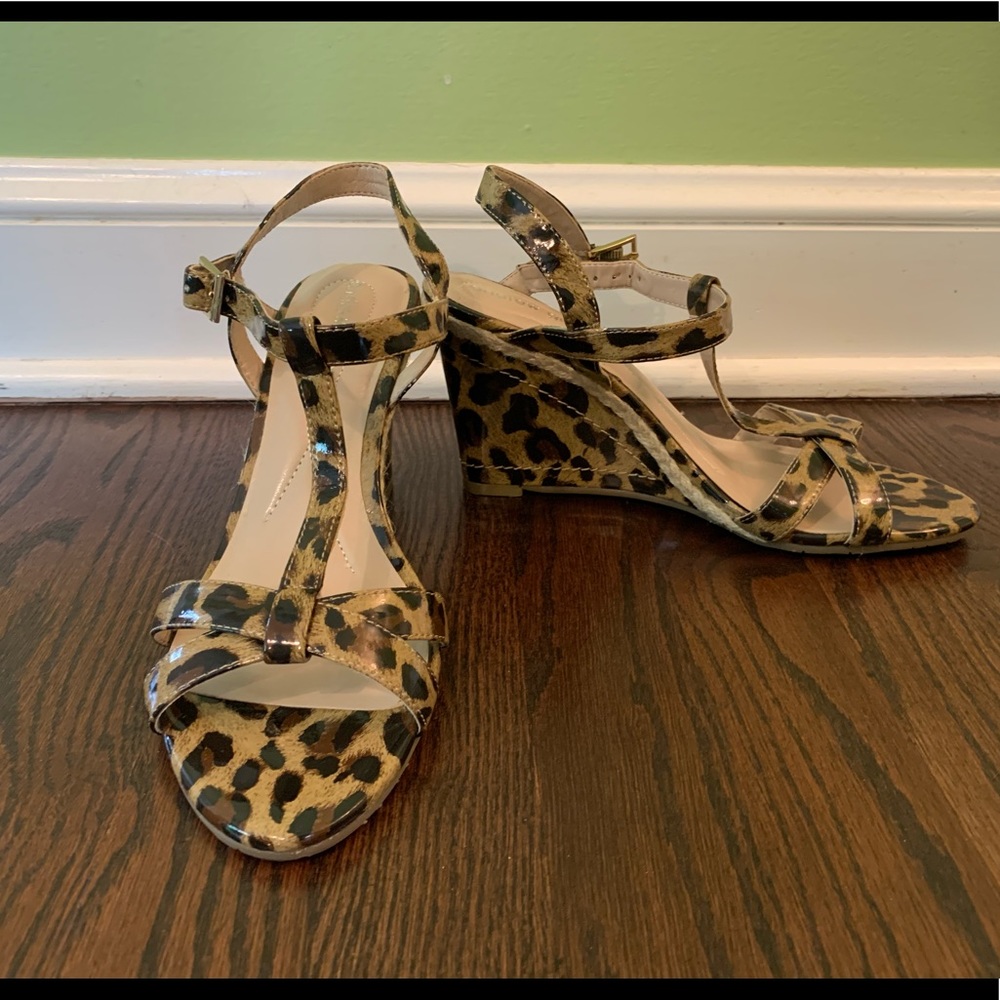 Andrew Geller Leopard Wedges